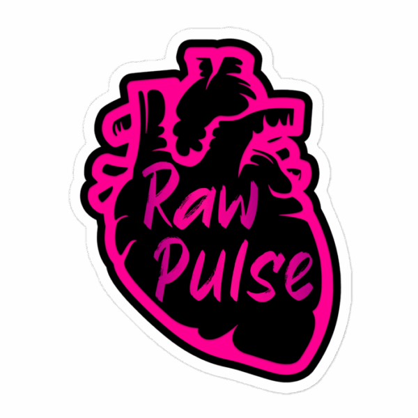 Anatomical Pulse Is Burning Pink Sticker