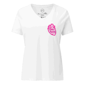 womens-relaxed-v-neck-t-shirt-solid-white-blend-front-68c1a901c7183.png Raw Heart Women's Fitted White Tee