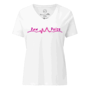 Vibrations of Life Women's Fitted White Tee