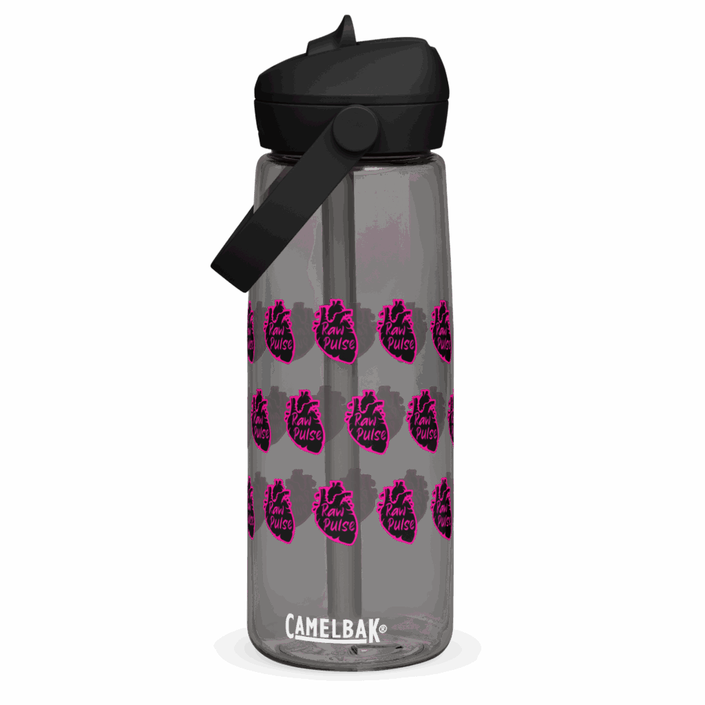 Raw Heart Hedonism Edition Charcoal Water Bottle